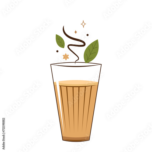 Indian hot drink vector. Indian chai icon. Chai is Indian drink. Kerala tea shop illustration vector eps. Indian Kerala roadside. Kerala tea shop line drawing. Kerala Old.