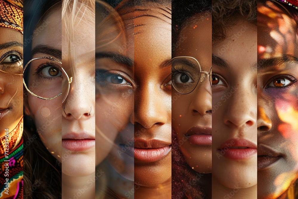 Global Femininity: Diverse Women's Faces Mosaic
Global Femininity: Diverse Women's Faces Mosaic