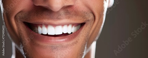 White smile of young man showing healthy tooth and mouth dentistry in dental care background happy face with clean whitening cheerful beauty laughter perfect fresh oral health handsome guy in clinic photo