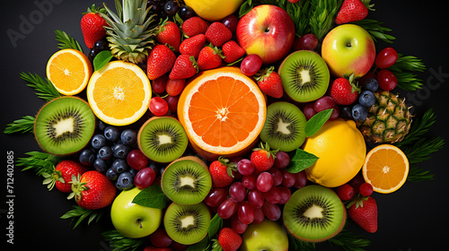 mix fruits fresh   Generate AI