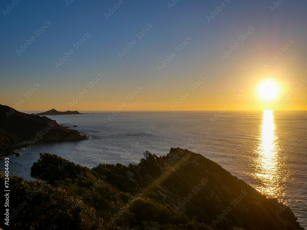 Corse - Coucher de soleil sur les Îles Sanguinaires