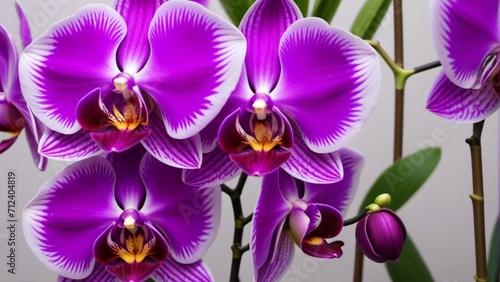Beauty nature purple orchid flower