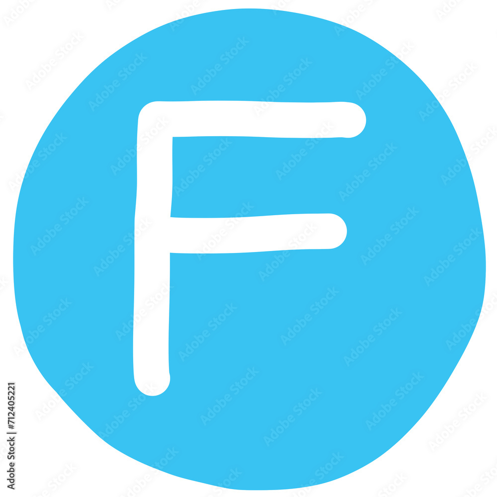 White letter f in a blue circle White letter f in a blue circle
