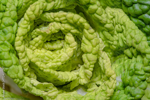 Close ups of Cabbage Heart, Vegetables