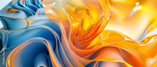 A bloom flaunting fiery yellow and icy indigo, a harmonious dance between hot and cold hues.