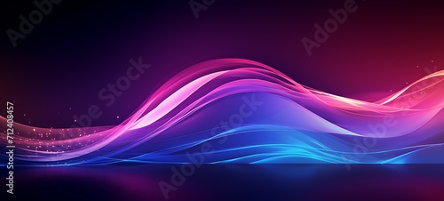 Neon Waves Background