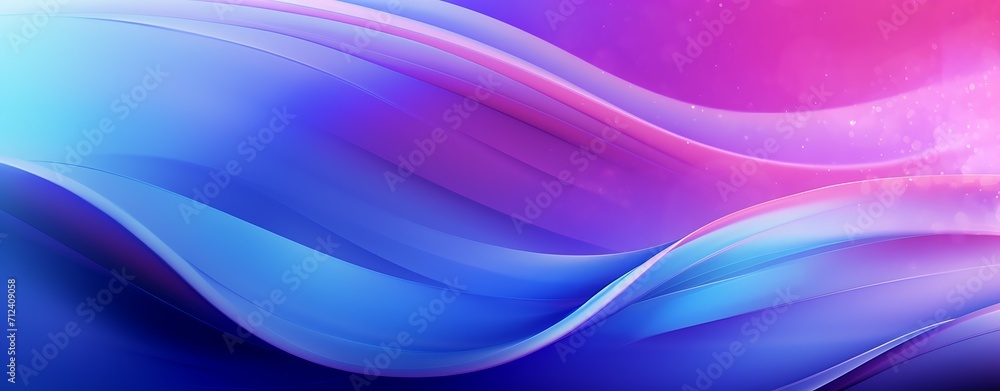 Naklejka premium Neon Waves Background