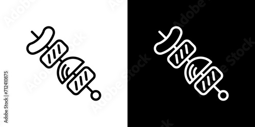 シンプルなバーベキューアイコン