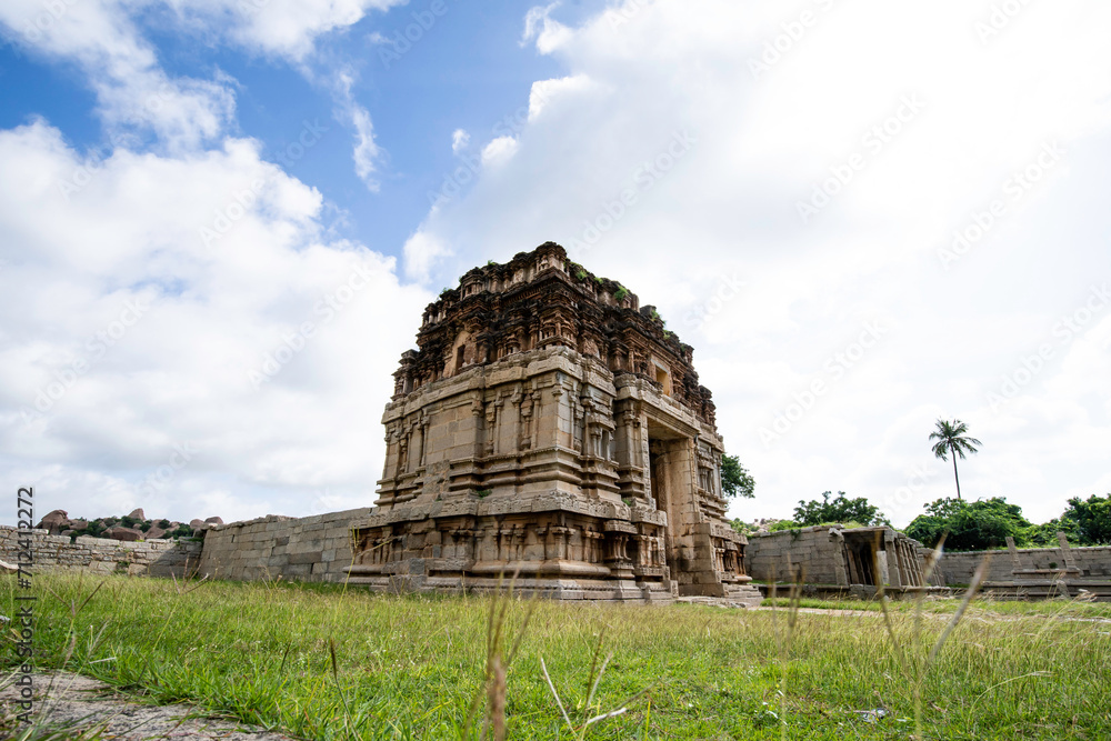 UNESCO world historical heritage site in Hampi, Karnataka, India.