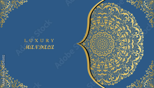 Islamic background with mandala decoration. Royal gorgeous arabesque style invitation card. Decoration, Decorative, Ornament, Ornamental, India, Indian, invitation, Wedding, Anniversary, Greeting card