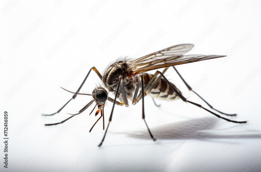 Mosquito isolated on white background Mosquito isolated on white background