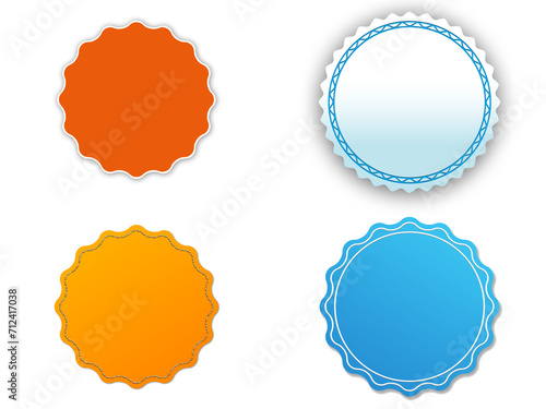Collection of Elegant Badges, Logo Embellishments, and Store Labels (ID: 712417038)