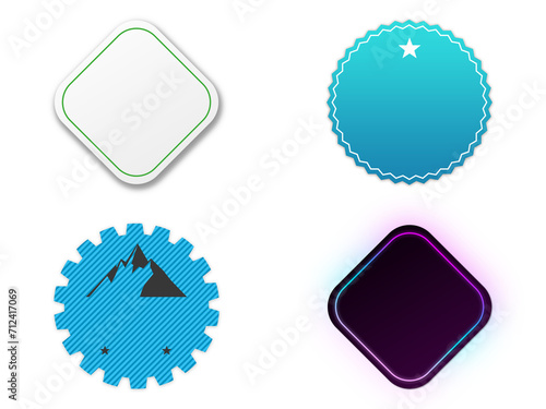 Set of badges, logo patches, shop labels (ID: 712417069)