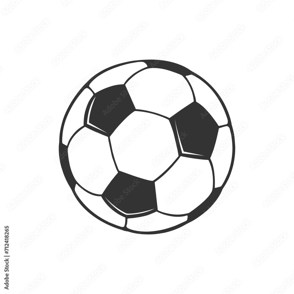 Soccer. Vector illustration of a ball. Isolated on a blank, editable background Soccer. Vector illustration of a ball. Isolated on a blank, editable background