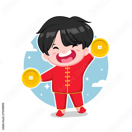 chinese new year cartoon illustration
