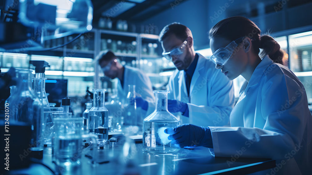 Group
of doctors looking at microscope, doin g research in laboratory, working in teamwork and medicine medical, health care, lab, microbiology, generative ai
Group
of doctors looking at microscope, doin g research in laboratory, working in teamwork and medicine medical, health care, lab, microbiology, generative ai