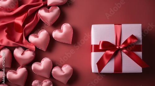 Cute Valentine's day design. Valentine's day. Romance background © Tetiana