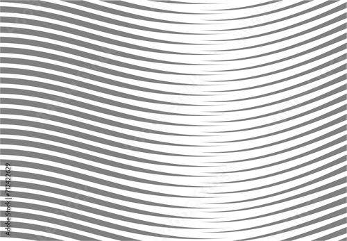 a composition of curved lines that impress to form something or perspective