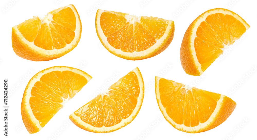 Orange isolated on white background - obrazy, fototapety, plakaty 