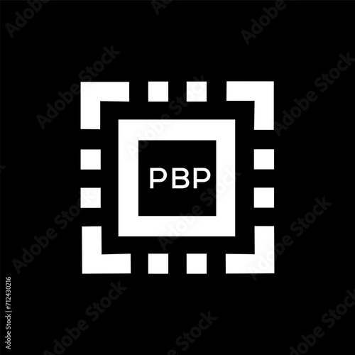 PBP Letter logo design template vector. PBP Business abstract connection vector logo. PBP icon circle logotype.
 photo