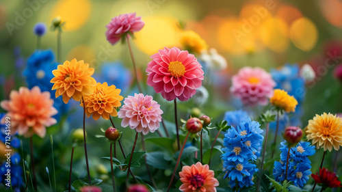 Capture the essence of spring with an image featuring blooming flowers and vibrant colors