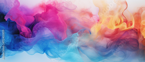 Abstract watercolor paint background  smoke-like effect.