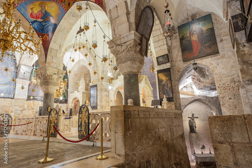 The Chapel of Saint Helena a 12th-century Armenian church in the lower level of the Church of the Holy Sepulchre  photo
