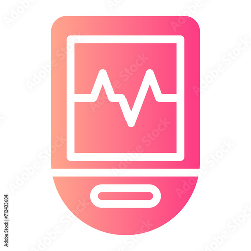 Doppler fetal monitor gradient icon