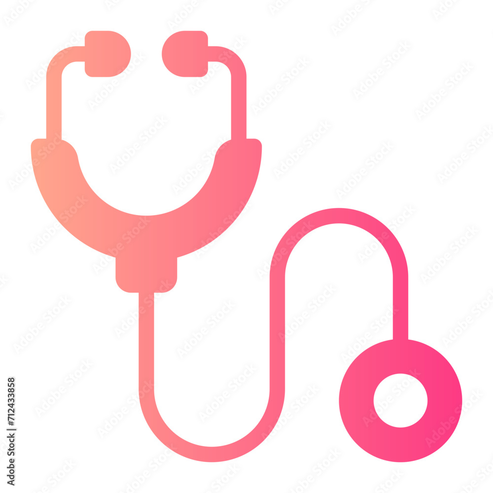 stethoscope gradient icon stethoscope gradient icon