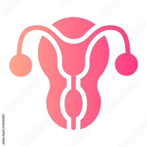 reproductive system gradient icon