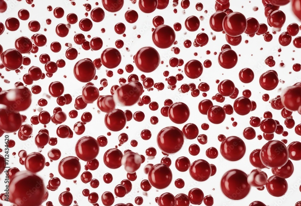 Blood cells wave on white background Blood cells wave on white background