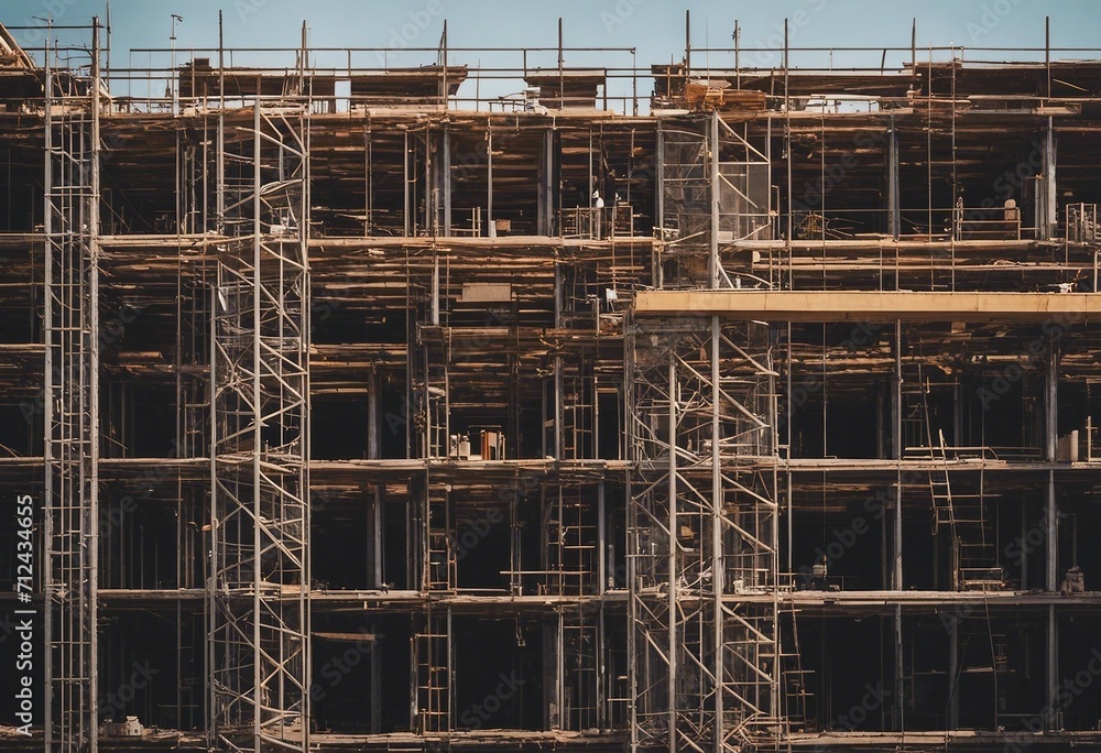 Building under construction industrial development construction site engineering Building under construction industrial development construction site engineering