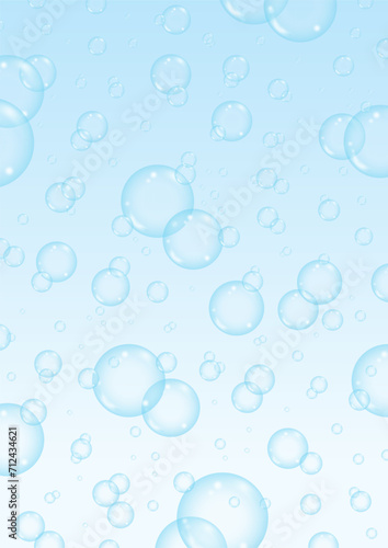 blue water bubbles background. blue soap bubbles background. blue bubbles