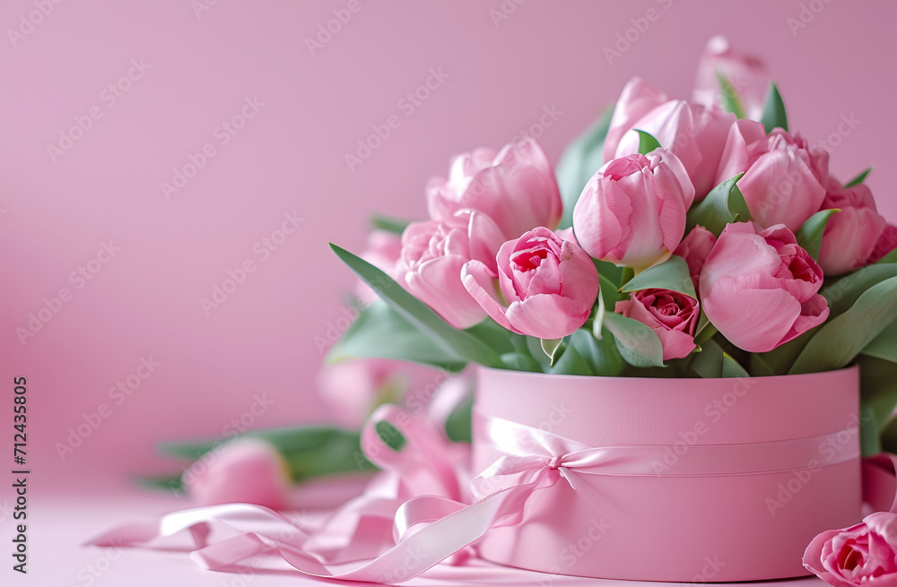 pink tulips in vase pink tulips in vase