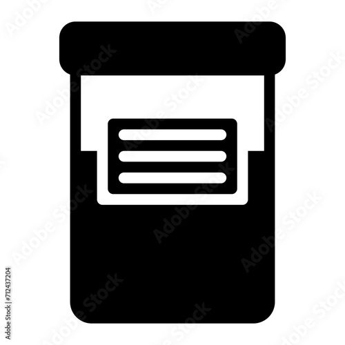 urine test glyph icon