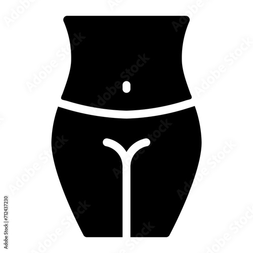 vagina glyph icon
