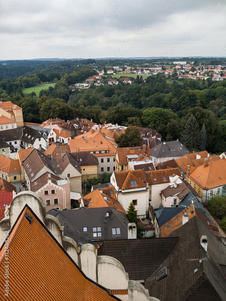 Fototapeta premium Tabor, Czech Republic. Cityscape historical Tabor in Bohemia,