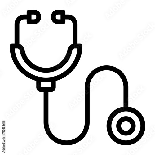 stethoscope line icon