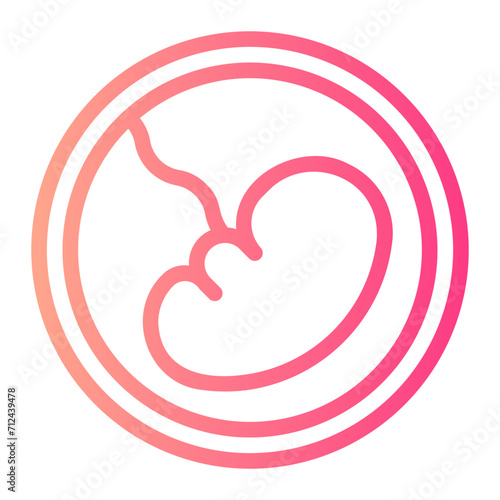 fetus gradient icon