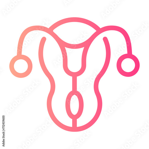 reproductive system gradient icon