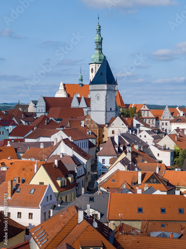 Tabor, Czech Republic. Cityscape historical Tabor in Bohemia,