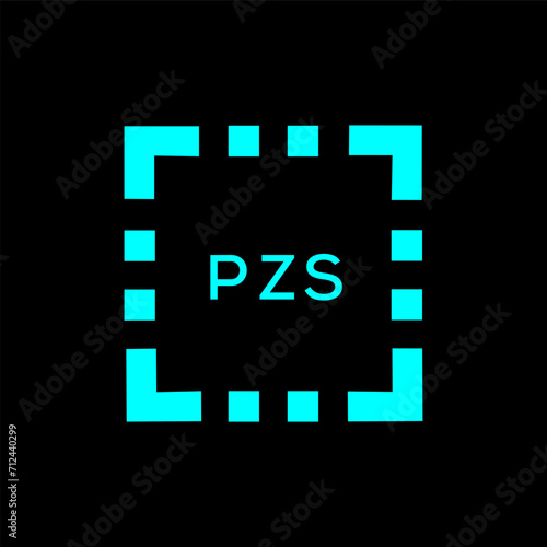 PZS Letter logo design template vector. PZS Business abstract connection vector logo. PZS icon circle logotype.
