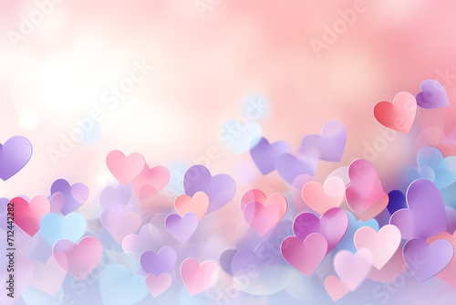 pink background with hearts for wallpaper
