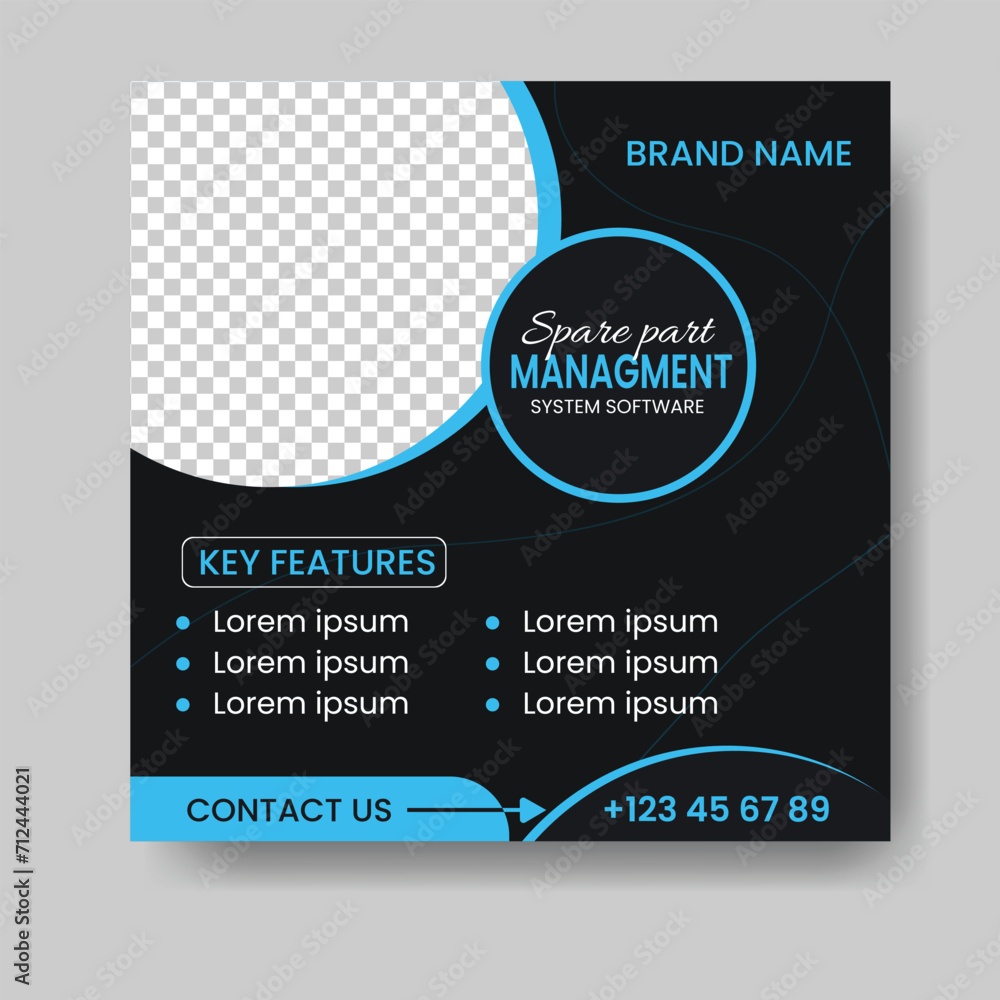 Obraz premium vector creative digital marketing social media banner template.