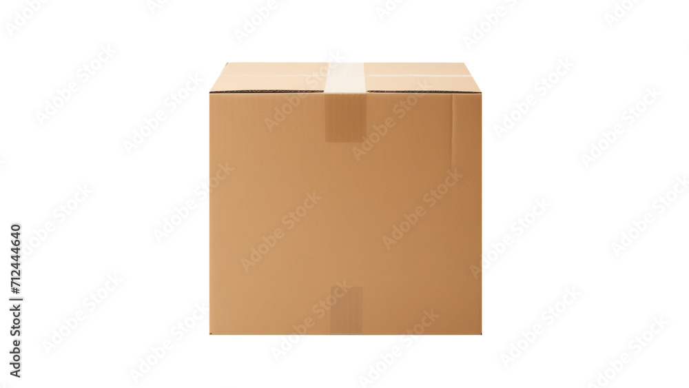 Carton box. Delivery box cut out. Cardboard box on transparent background Carton box. Delivery box cut out. Cardboard box on transparent background