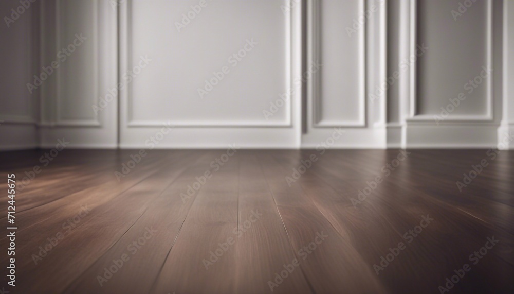 Dark Hardwood floor and white wall. Empty white room with wooden floor Dark Hardwood floor and white wall. Empty white room with wooden floor