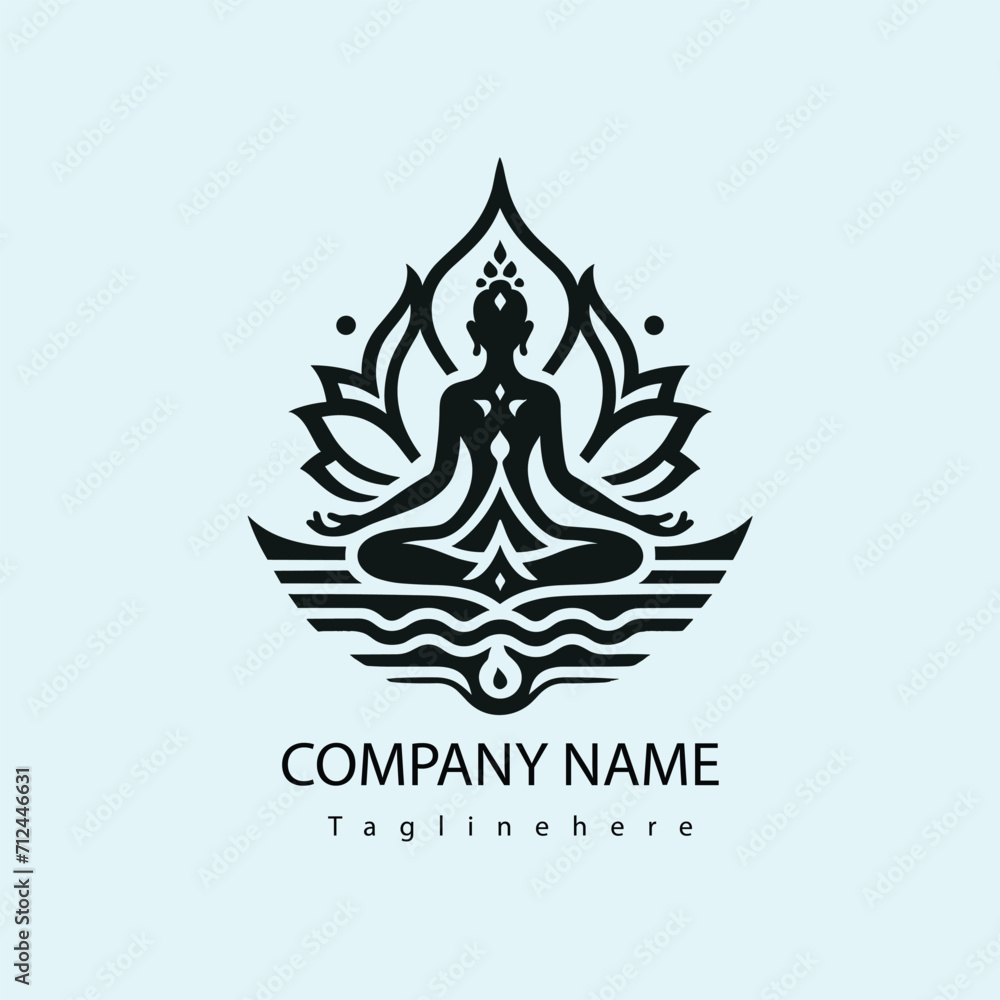 yoga meditation logo