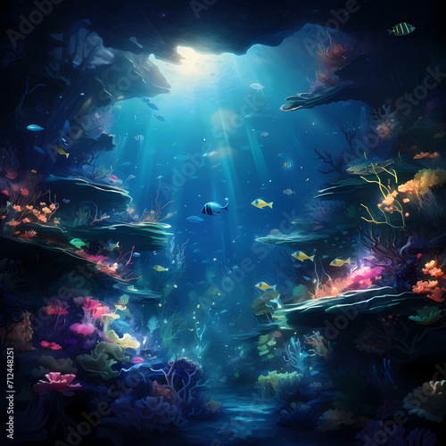 Mystical underwater world © Cao