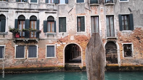 Houses on the canal in Venice