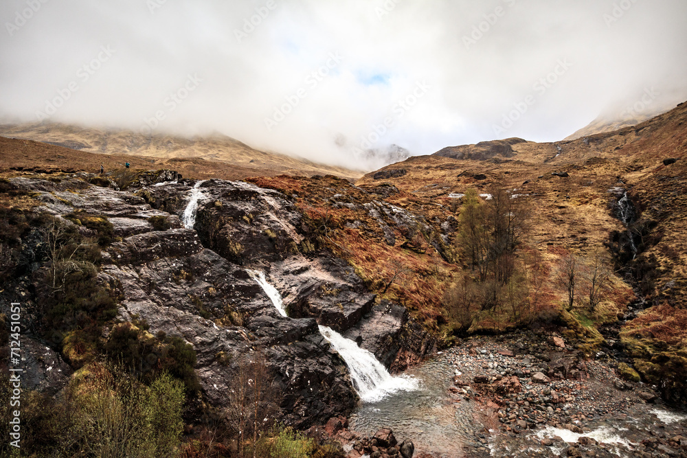 The Meeting of Three Waters Amidst the Rugged Beauty of Glencoe